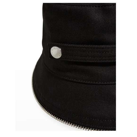 NWT Alexander McQueen Men's Logo Script Zip Brim Bucket Hat (M)